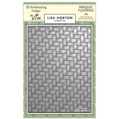 Lisa Horton Crafts 3D Embossing Folder - Parquet Flooring